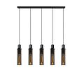 Lanzo smoked hanging lamp 5xE27 smoked