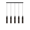 Lanzo smoked hanging lamp 5xE27 smoked