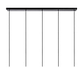 Lanzo smoked hanging lamp 5xE27 smoked