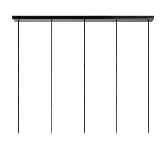 Lanzo smoked hanging lamp 5xE27 smoked