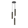 Lanzo mooie hanglamp diameter 32 cm 3xE27 gerookt