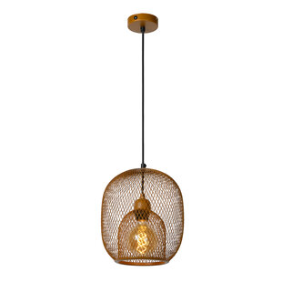 Lampe à suspension Montallo diamètre 25 cm 1xE27 Marron