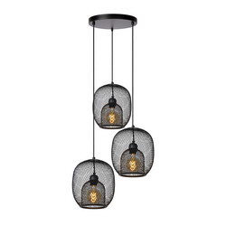 Montallo black hanging lamp diameter 51 cm 3xE27