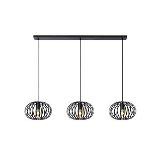 Grazias hanglamp 3xE27 zwart