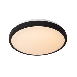 Moovea medium plafondlamp badkamer diameter 34,8 cm LED 1x18W 2700K IP44 zwart