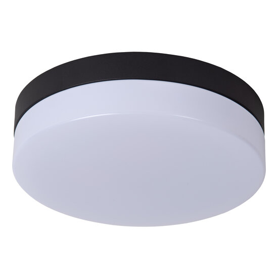 Steve petit plafonnier salle de bain diamètre 23 cm LED 1x12W 2700K IP44 noir