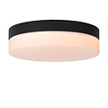Steve kleine plafondlamp badkamer diameter 23 cm LED 1x12W 2700K IP44 zwart
