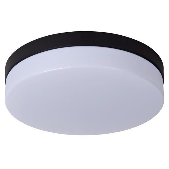 Plafonnier moyen Steve salle de bain diamètre 28 cm LED 1x18W 2700K IP44 noir