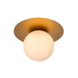 Riddick ceiling lamp diameter 25 cm 1xE27 matt gold brass