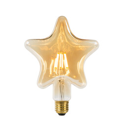 STAR filament lamp diameter 6 cm LED E27 1x7W 2200K amber