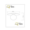 Riddick Deckenleuchte Durchmesser 25 cm 1xE27 mattgoldenes Messing