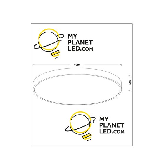 Roanne diameter 60 cm ceiling lamp LED dimmable 1x60W 2700K 3 StepDim white