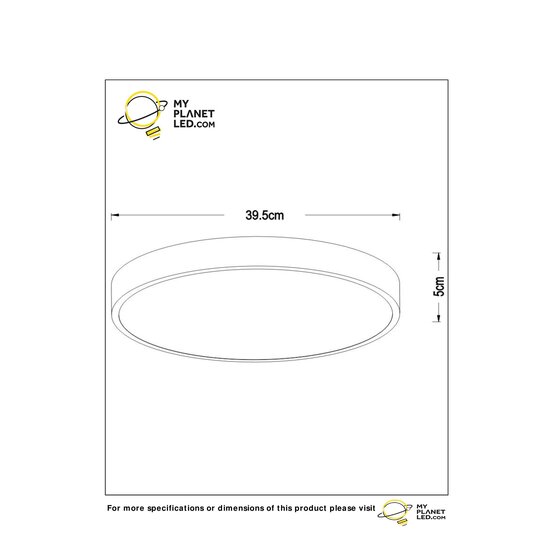 Roanne Durchmesser 39,5 cm Deckenleuchte LED dimmbar 1x24W 2700K 3 StepDim weiß