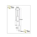 Lanzo mooie hanglamp diameter 32 cm 3xE27 gerookt