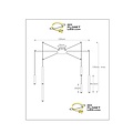 Zelda grote zwarte hanglamp diameter 120 cm LED dimbaar 6x4W 3000K