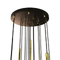 Veneto gouden cilinders 17 kokers pendellamp voor G9 LED