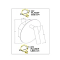 Bareto witte oplaadbare bedlamp accu/batterij diameter 10,2 cm LED 1x2W 3000K met magnetisch montagesysteem