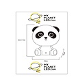 Panda table lamp children's room LED dimmable 1x3W 3 StepDim black