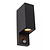 Foco de pared IR rectangular Zorro iluminación exterior 2xGU10 IP65 negro
