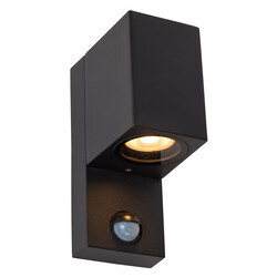 Foco de pared Zorro recto IR iluminación exterior 1xGU10 IP65 negro