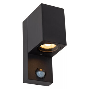 Zorro straight IR wall spotlight outdoor lighting 1xGU10 IP65 black