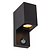 Foco de pared Zorro recto IR iluminación exterior 1xGU10 IP65 negro