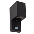 Foco de pared Zorro recto IR iluminación exterior 1xGU10 IP65 negro