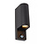 Zorro semi-circular IR wall spotlight outdoor lighting 2xGU10 IP65 black