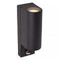 Foco de pared IR semicircular Zorro iluminación exterior 2xGU10 IP65 negro