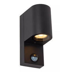 Zorro ronde  IR wandspot buitenverlichting 1xGU10 IP65 zwart