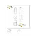 Foco de pared IR rectangular Zorro iluminación exterior 2xGU10 IP65 negro