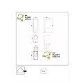 Foco de pared IR semicircular Zorro iluminación exterior 2xGU10 IP65 negro