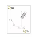 Claude design black cylinder table lamp GU10
