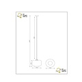 Moreno smoked hanging lamp diameter 25 cm 1xE27
