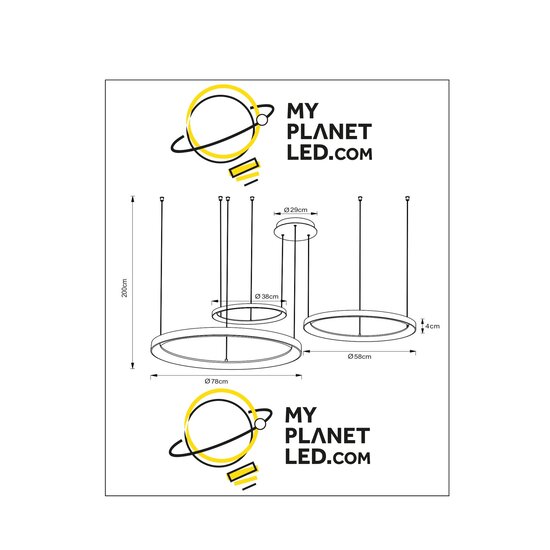 Volan beautiful hanging lamp diameter 78 cm LED dimmable 1x120W 2700K matt gold brass