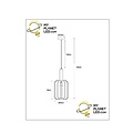 Raphael enkele hanglamp diameter 20 cm 1xE27 grijs
