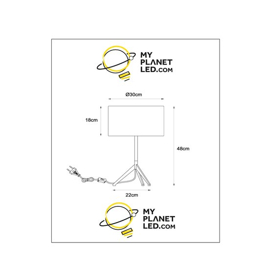 Dotan tafellamp diameter 30 cm 1xE27 mat goud messing