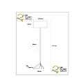 Dotan floor lamp diameter 38 cm 1xE27 black