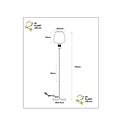 Lampadaire Esprit diamètre 34 cm 1xE27 ambre