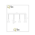 Lampe suspendue Unity 4xE27 noire