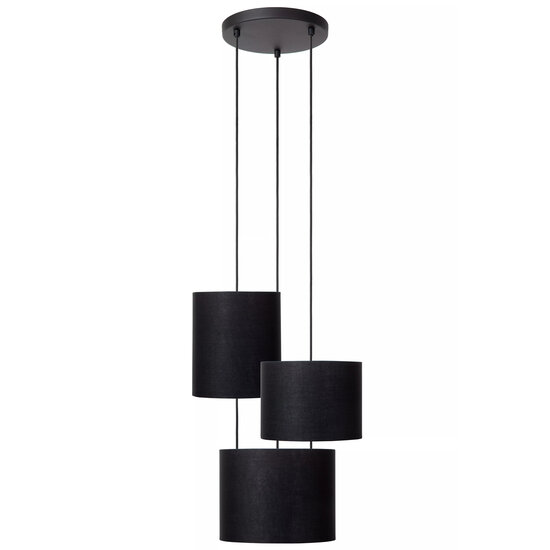 Montana grote hanglamp diameter 46 cm 3xE27 zwart