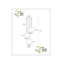 Montana opvallende hanglamp diameter 46 cm 3xE27 beige