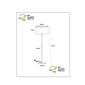 Montana beige Stehleuchte Durchmesser 45 cm 1xE27