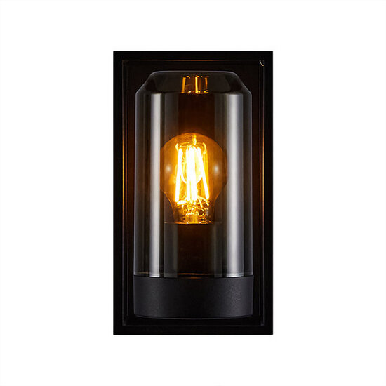 nordlux Grippo schwarze Wandleuchte Außenbeleuchtung IP44 E27 - Ideal für stilvolle Außenbereiche