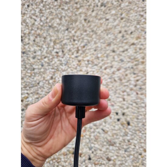 Hängelampe kleine Kugel weiß, kupfer oder schwarz 89mm Ø