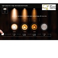 Zwarte MR16 Led lamp diameter 5 cm LED dimbaar GU10 1x5W 2200K/2700K 3 StepDim