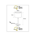 Lampe de table Montana diamètre 26 cm 1xE27 beige