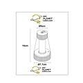 Lampe de table Ilvo LED dimmable IP44 noir
