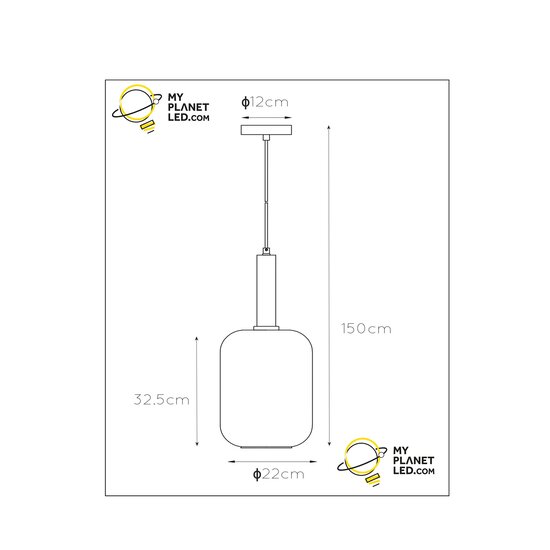 Jackie speciale hanglamp diameter 16 cm 1xE27 gerookt