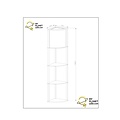 Tower floor lamp 1xE27 black